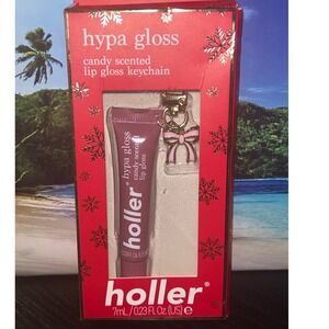 Holler Hypa Gloss Sweet Pea Candy Scented Lip Gloss Keychain NWT